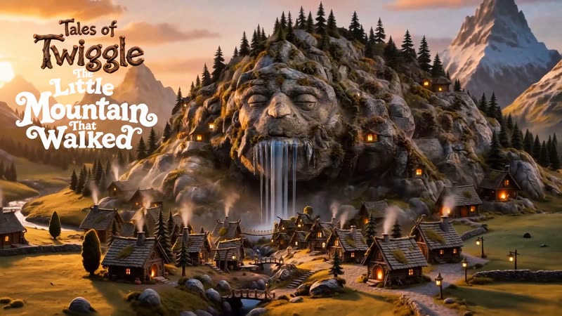 A still from Tales of Twiggle: The Little Mountain That Walked